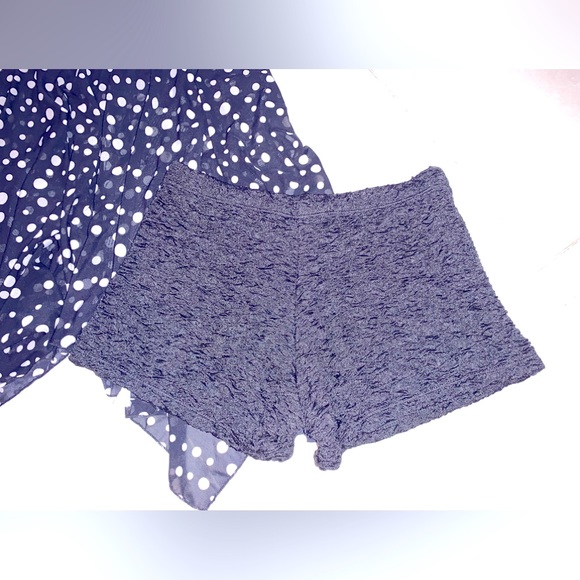 (M) NWOT Black Halter Top Intimate Nightie Baby Doll Top with Matching S… - Picture 3 of 3